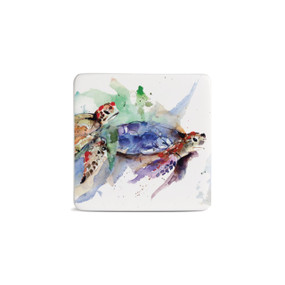 Sea Turtles Magnet - Bone