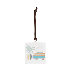 Surf and Sand Ornament - Bone