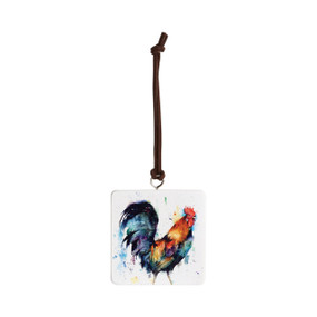 Rooster Ornament - Bone