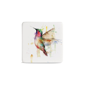 Hummingbird Magnet - Bone