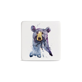 Black Bear Magnet - Bone