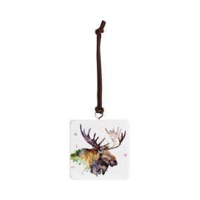 Moose Ornament - Bone