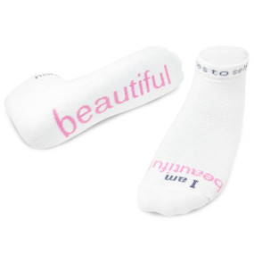 I am Beautiful Socks - L