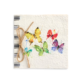 Flock of Butterflies Paper Mache Journal - 6.5in