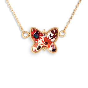 Love Always Artful Butterfly Necklace -16in(+2in extender)
