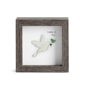 Hope & Joy Dove Shadow Box - 4in