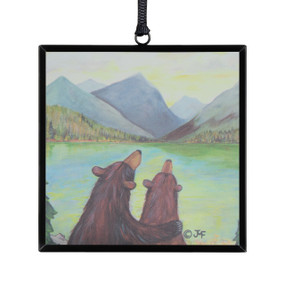 Sunset Bears Suncatcher