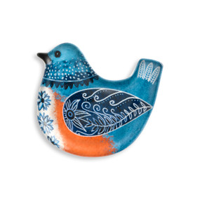 Bluebird Bird Song Trinket Dish - 4in