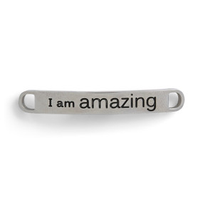 I am Amazing Shoe Charm - 46 x 6mm