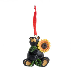 Sunflower Bear Ornament