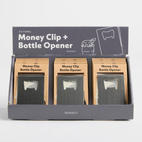 Money Clip with Bottle Opener Program - 12pcs with Displayer