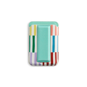 Boldy Striped Green Mag Wallet 2.5" x 3.5" by Ampersand Design Studio
