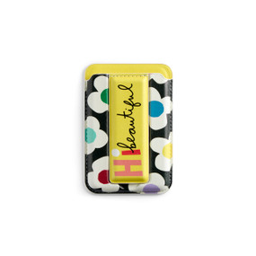 Hi Beautiful Yellow Mag Wallet 2.5" x 3.5" by Ampersand Design Studio