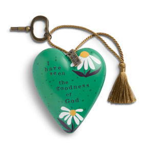 Goodness of God Green Recordable Art Heart 3.5" x 3.5" by Jennifer Heynen
