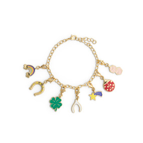 Good Luck Gold Charm Bracelet 6" (with 1.5" Extender) by Ampersand Design Studio