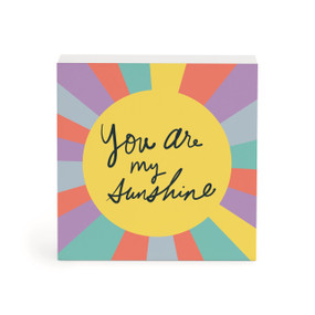 You Are My Sunshine Yellow Wall Art 4" x 4" by Ampersand Design Studio