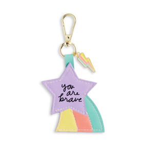 You Are Brave Purple Bag Charm 5" by Ampersand Design Studio