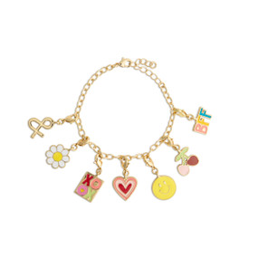 BFF Gold Charm Bracelet 6" (with 1.5" Extender) by Ampersand Design Studio