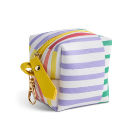 Boldly Striped Multi Color Earbud Case 3" x 3" by Ampersand Design Studio
