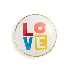 Love Gold Magnetic Frame Charm 1.5" by Ampersand Design Studio