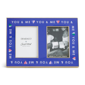 You and Me BFF Blue Double Frame 7.5" x 5" by Ampersand Design Studio