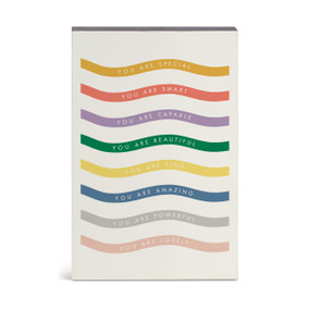 Affirmations Cream Wall Art 8" x 12" by Ampersand Design Studio