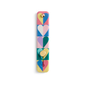 Multi Heart Phone Grip Kickstand Strap 4" by Ampersand Design Studio