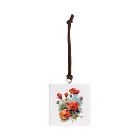 Poppy Ornament - Bone