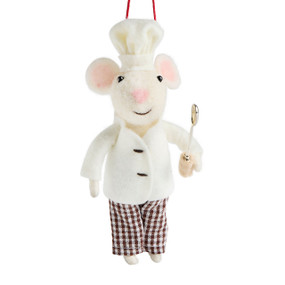 Chef Asiago Mouse Ornament - 5in