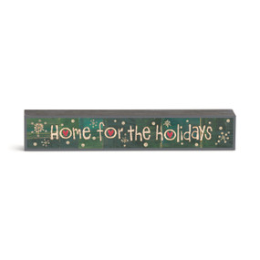 Home For The Holidays Wall Art - 12x2in