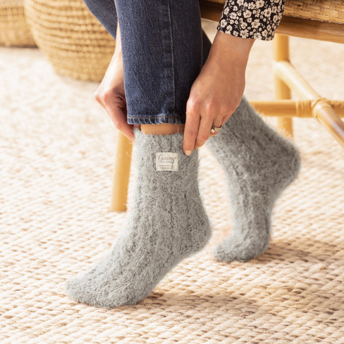 Giving Collection Light Gray Cozy Giving Socks Set slide 