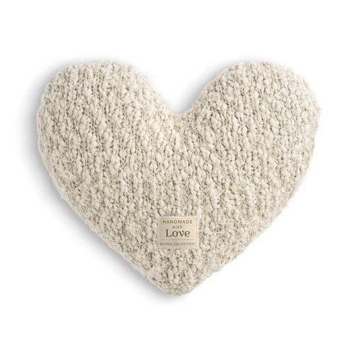 Giving Collection Cream Weighted Giving Heart 1.85lb slide 