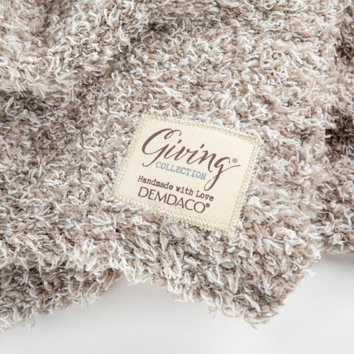 Giving Collection Taupe Giving Blanket 52" x 62" slide 