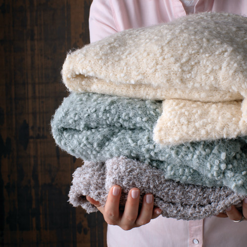 Giving Collection Taupe Giving Blanket 52" x 62" slide 