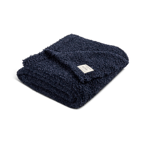 Giving Collection Navy Blue Giving Blanket 52" x 62" slide 