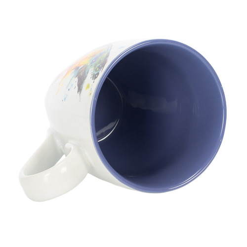 Dean Crouser Stoneware Watercolor Kaleidoscope Butterfly Mug 16oz slide 