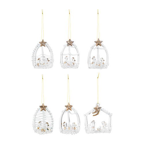 Faithful Finds Christmas Nativity Ornaments Set of 6 slide 