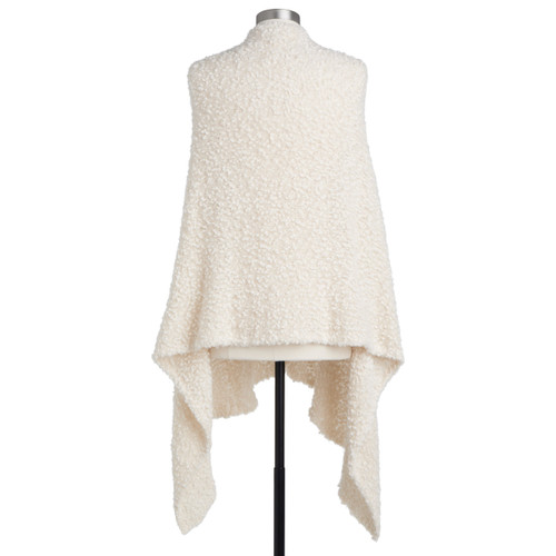 Giving Collection Cool Cream Giving Shawl With Pockets slide 