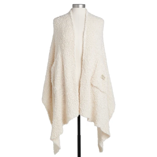 Giving Collection Cool Cream Giving Shawl With Pockets slide 