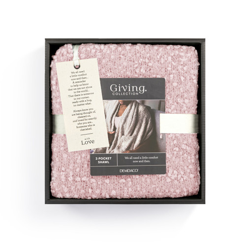 Giving Collection Soft Pink Giving Shawl With Pockets slide 