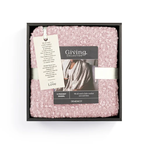 Giving Collection Soft Pink Giving Shawl With Pockets slide 