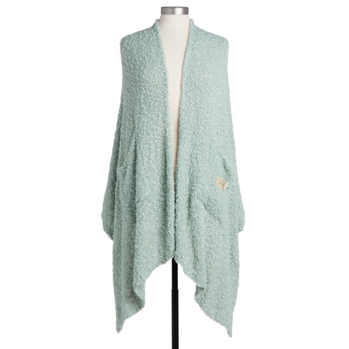 Giving Collection Light Sage Giving Shawl With Pockets slide 