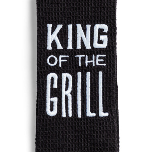 byDesign Serving Black & Red King of the Grill Kitchen Boa 4" x 69" slide
