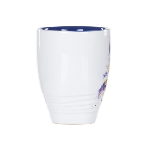 Dean Crouser Stoneware Watercolor Iris Flower Mug 16oz slide 