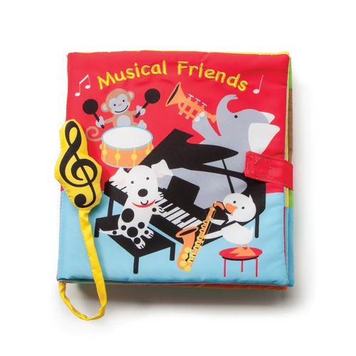 Love to Play Musical Friends Soft Sound Book Batteries Included slide 