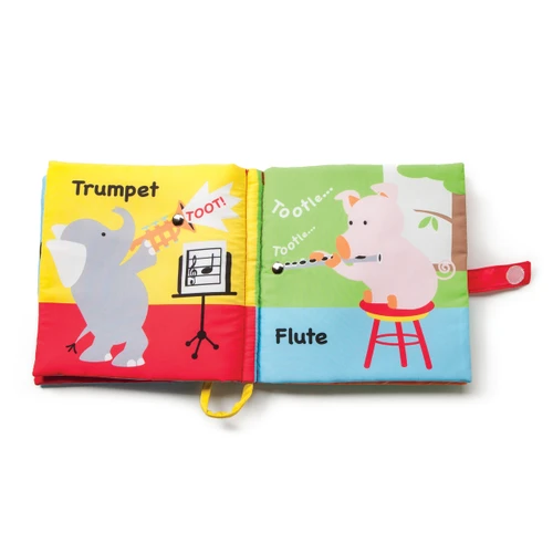 Love to Play Musical Friends Soft Sound Book Batteries Included slide 