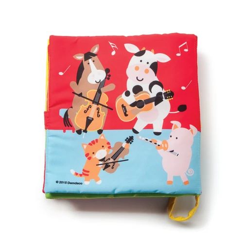 Love to Play Musical Friends Soft Sound Book Batteries Included slide 