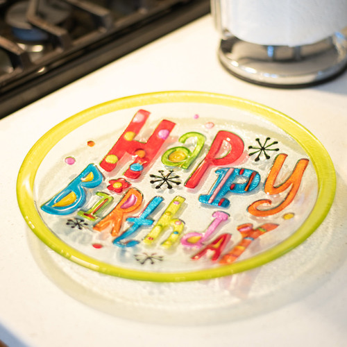 Happy Birthday Round Plate slide 