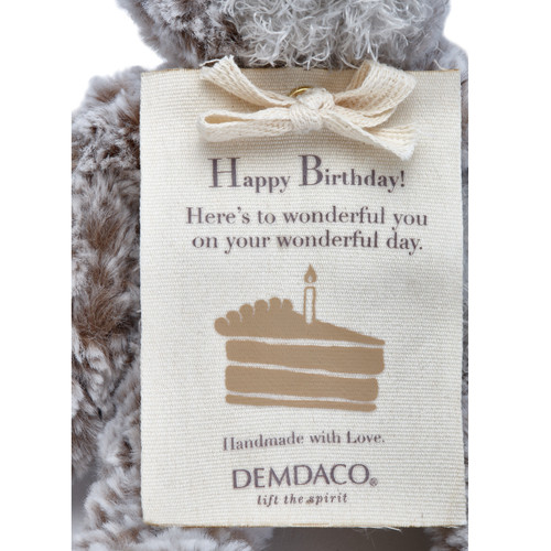 Mini Giving Bear 8.5"- Happy Birthday slide 