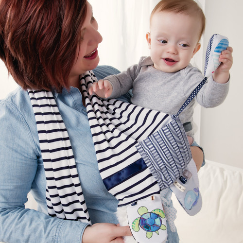 Mommy & Me Activity Scarf - Blue slide 